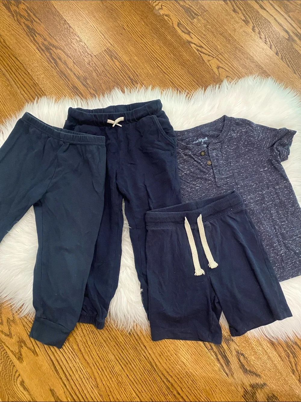 3T Lot Navy lightweight pants, lightweight Sweatpants, Shorts, tee